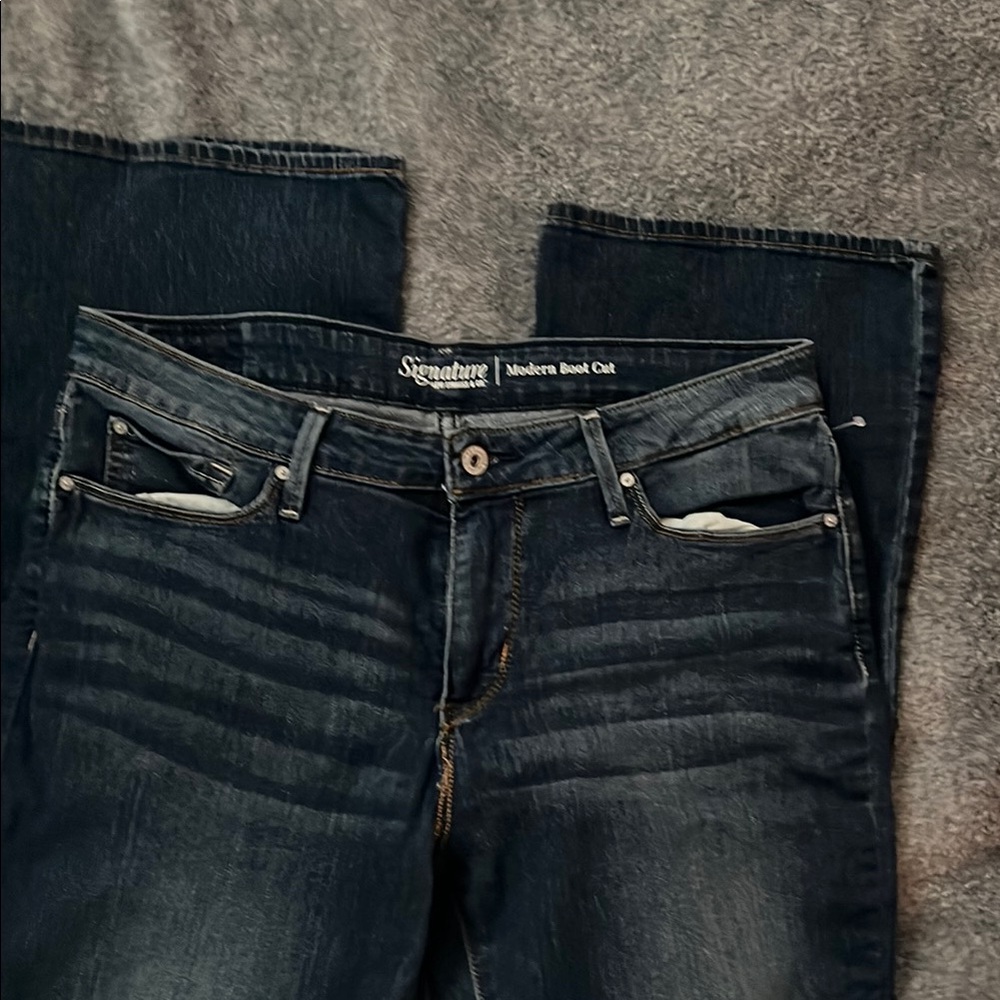 Signature Blue Boot Cut Jeans with Vintage Appeal